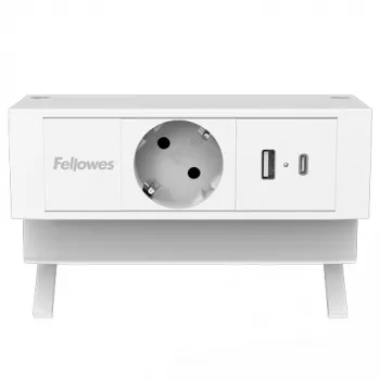 Fellowes 100137173 power extension 2 m 1 AC outlet(s) Indoor White