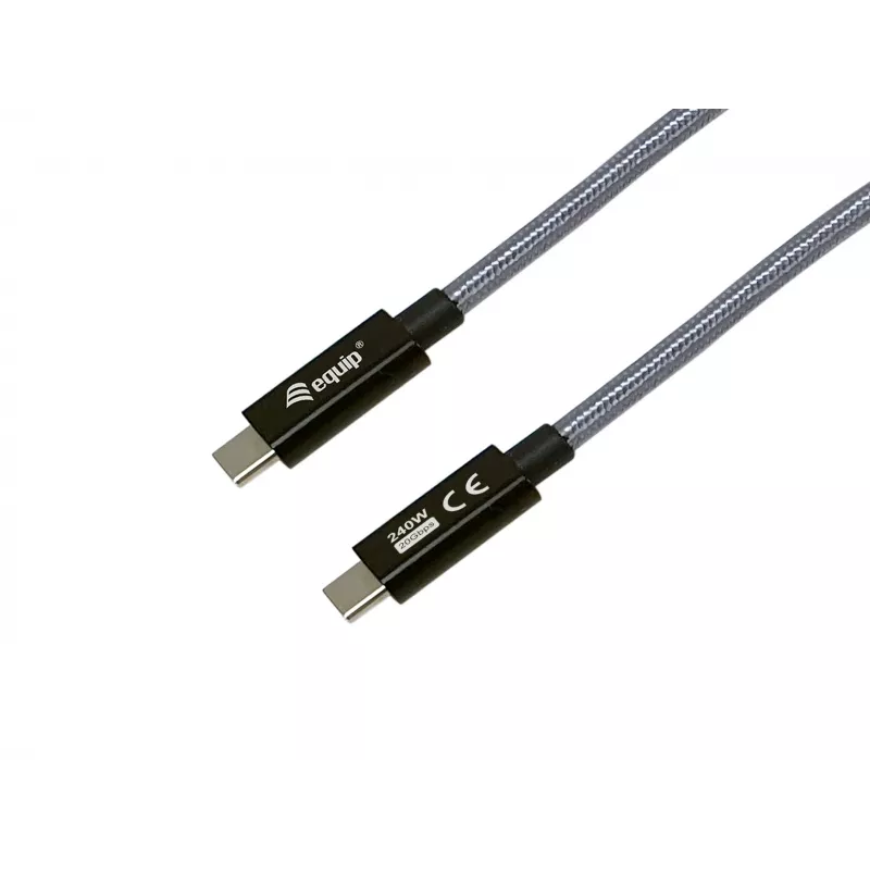 USB-C to USB-C cable EQUIP 1.0 m — USB 3.2 Gen 2x2, 20 Gbps, PD 240W, 4K/60Hz, Black