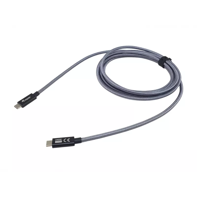 USB-C to USB-C cable EQUIP 1.0 m — USB 3.2 Gen 2x2, 20 Gbps, PD 240W, 4K/60Hz, Black