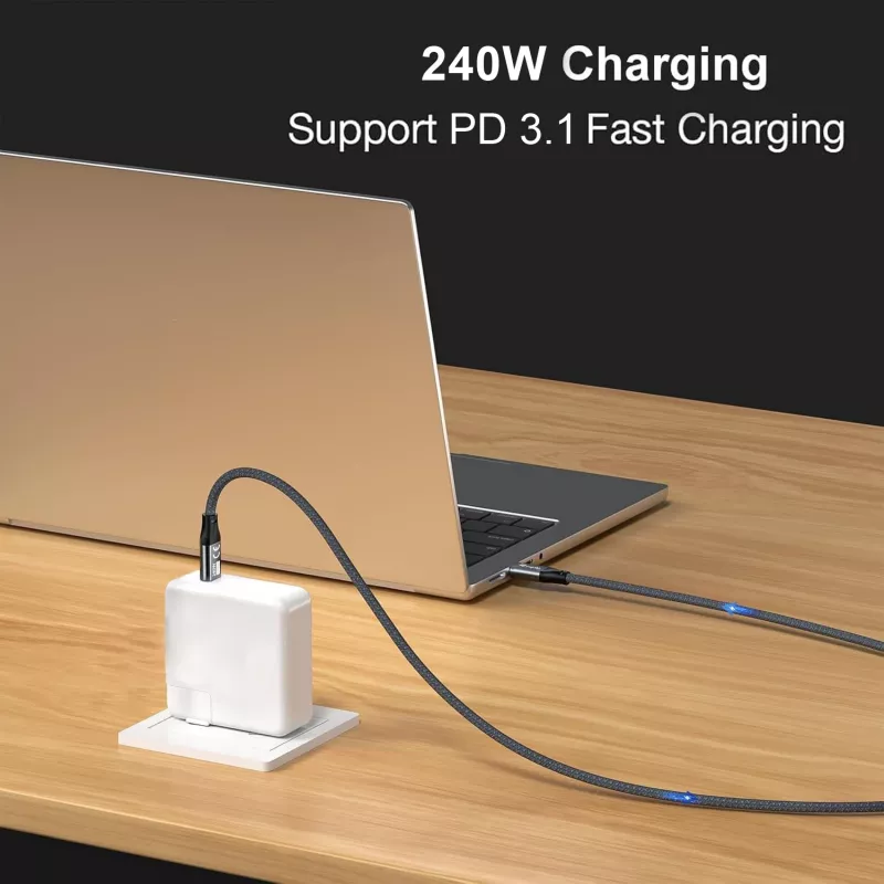 USB-C to USB-C cable EQUIP 1.0 m — USB 3.2 Gen 2x2, 20 Gbps, PD 240W, 4K/60Hz, Black