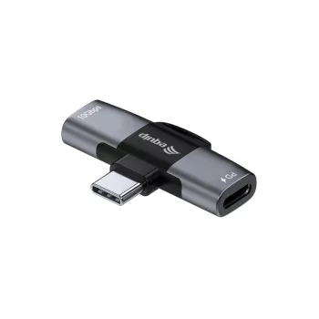 Adapter USB-C OTG 2-in-1 EQUIP 133479 — 100W PD, 10Gbps, 1x USB-C to 2x USB-C, grey