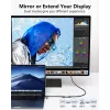 USB to HDMI adapter EQUIP 133498 (USB-C and USB-A male to HDMI, 1080p, aluminium housing, grey)