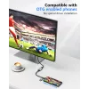 USB to HDMI adapter EQUIP 133498 (USB-C and USB-A male to HDMI, 1080p, aluminium housing, grey)