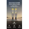 Equip HDMI 2.1 Active Optical Cable 15 m, Detachable Type D + A, 48 Gbit/s, 8K/60Hz