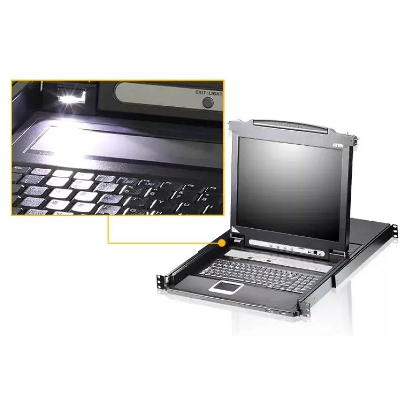 ATEN CL5708N rack console 48.3 cm (19 inch) Black 1U