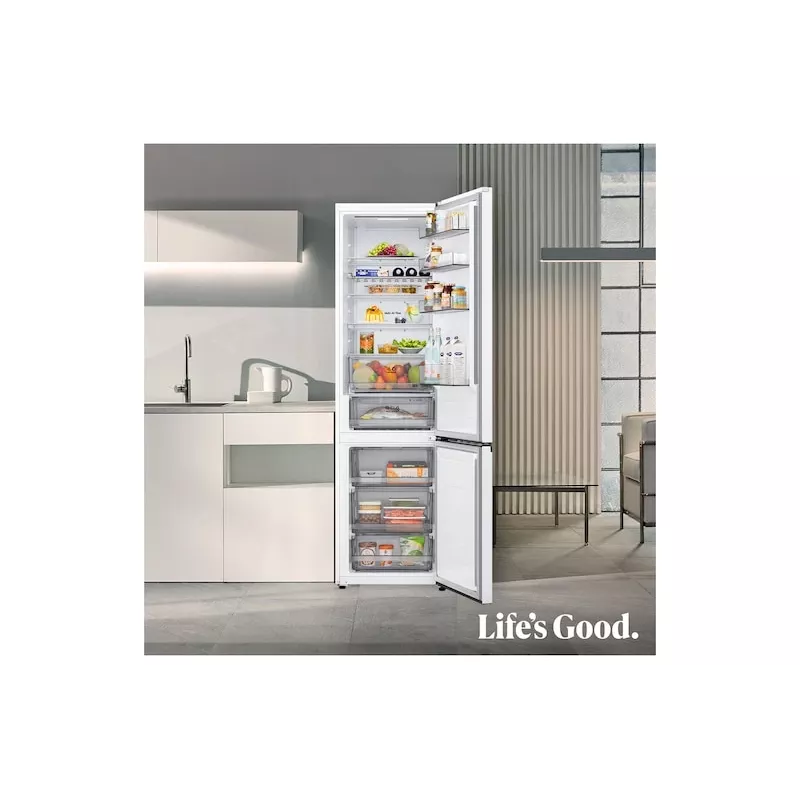 LG GBBS322CSW fridge-freezer Freestanding 375 L White