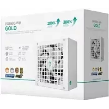 Power supply DeepCool GAMERSTORM PQ850G WH 850W, 120mm fan, Fully modular, 80+ Gold, ATX 3.1, white