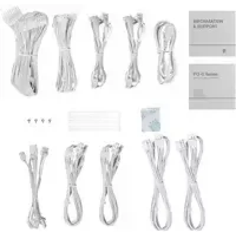 Power supply DeepCool GAMERSTORM PQ850G WH 850W, 120mm fan, Fully modular, 80+ Gold, ATX 3.1, white