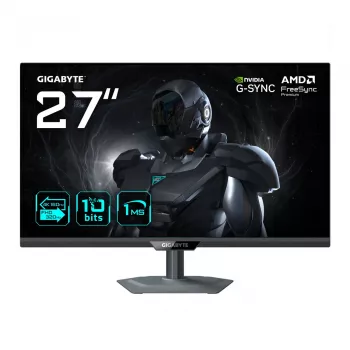 27 inch GIGABYTE G27UP 4K UHD Gaming Monitor — 3840x2160, Dual Mode 4K160Hz/FHD320Hz, 1 ms, 400 cd/m², HDR10, HDMI 2.1, DisplayPort 1.4