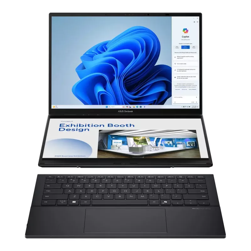 Laptop ASUS Zenbook Duo UX8406CA-QL287W 14 inch OLED Touch FHD 1920x1200 Intel Core Ultra 7 255H 16GB LPDDR5X 1TB SSD Intel Arc Windows 11 Home
