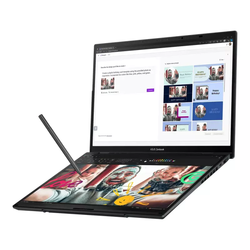 Laptop ASUS Zenbook Duo UX8406CA-QL287W 14 inch OLED Touch FHD 1920x1200 Intel Core Ultra 7 255H 16GB LPDDR5X 1TB SSD Intel Arc Windows 11 Home