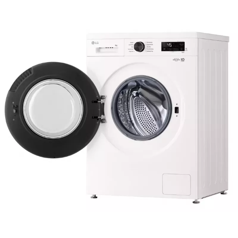 Front-load washing machine LG F4X1009NWB — 9 kg, 1310 RPM, A-class, white
