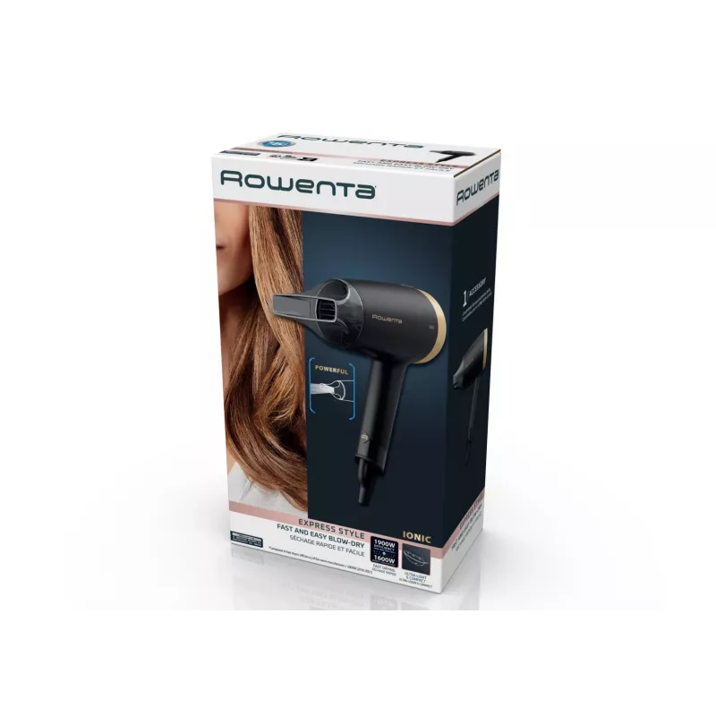 Rowenta Express Style CV1810 hair dryer 1600 W Black, Silver