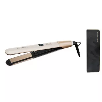 Straightening iron Rowenta SF4633F0 — ceramic plates, 56 mm width, 110–240 V, 8 heat levels, white