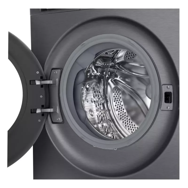 LG F4X5011TBB , A, Front loading, Washing capacity 11 kg, Depth 56.5 cm, 1400 RPM, Black washing machine Front-load 1351 RPM