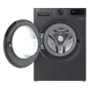 LG F4X5011TBB , A, Front loading, Washing capacity 11 kg, Depth 56.5 cm, 1400 RPM, Black washing machine Front-load 1351 RPM