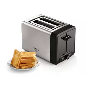Bosch TAT4P420 toaster 2 slice(s) 970 W Black, Stainless steel