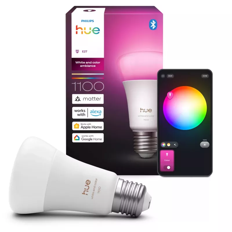 Philips Hue White and colour ambience A60 – E27 smart bulb – 1100