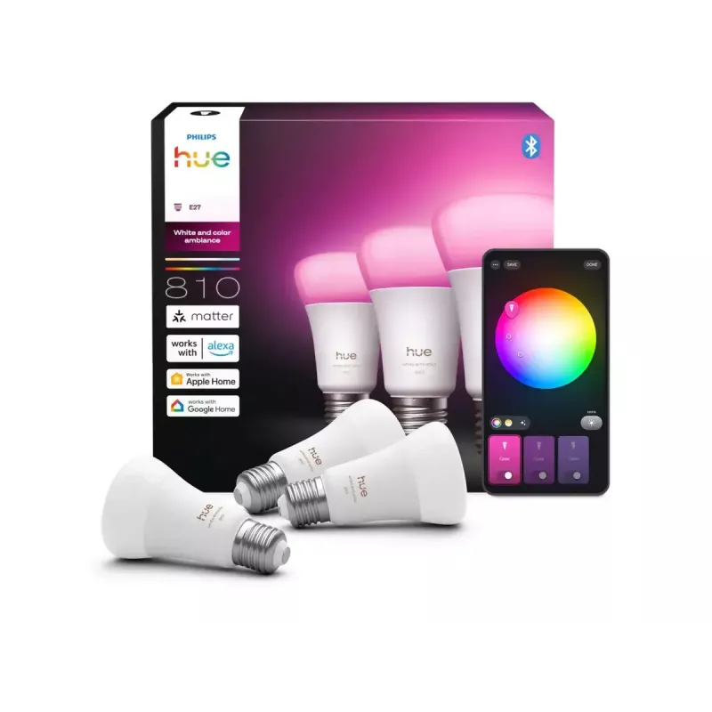 Philips Hue White and colour ambience A60 – E27 smart bulb – 810