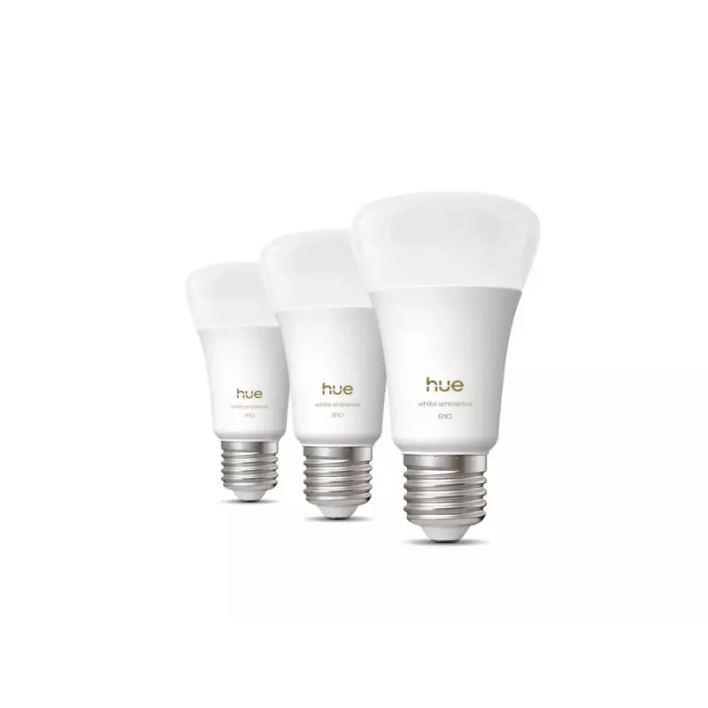 Philips Hue WA 810 A60 3P EU | E27 | 6 W | Warm to cool white light | Bluetooth, Zigbee
