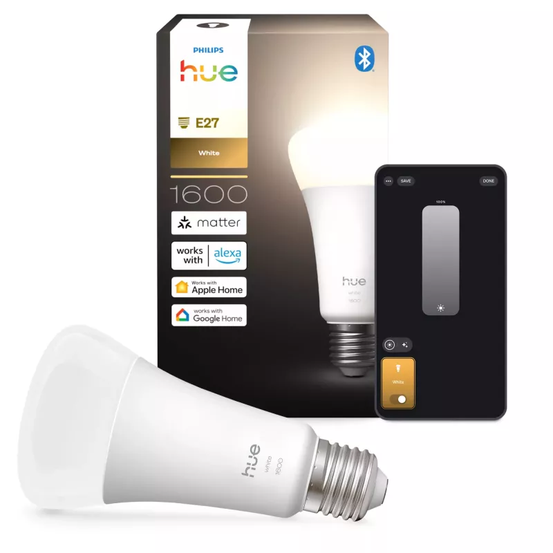 Smart bulb Philips Hue White A60 E27 1600 lumens Bluetooth Zigbee