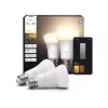 Philips Hue W 810 A60 2P EU | E27 | 7 W | Warm white to cool white light | Bluetooth, Zigbee