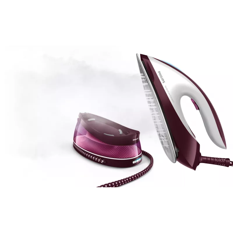 Philips GC7842/40 steam ironing station 2400 W 1.5 L SteamGlide Plus soleplate Purple, White