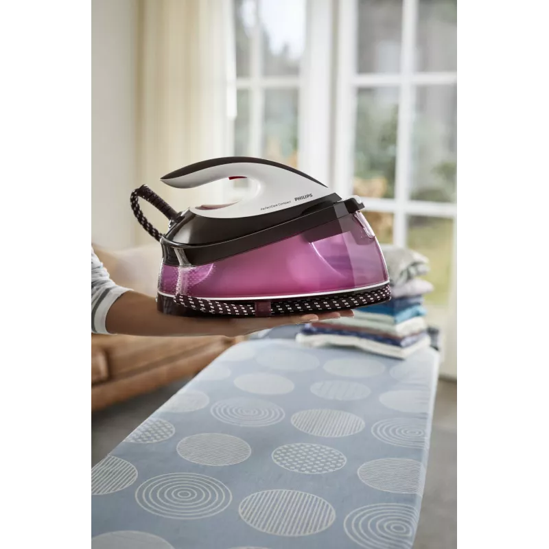 Philips GC7842/40 steam ironing station 2400 W 1.5 L SteamGlide Plus soleplate Purple, White