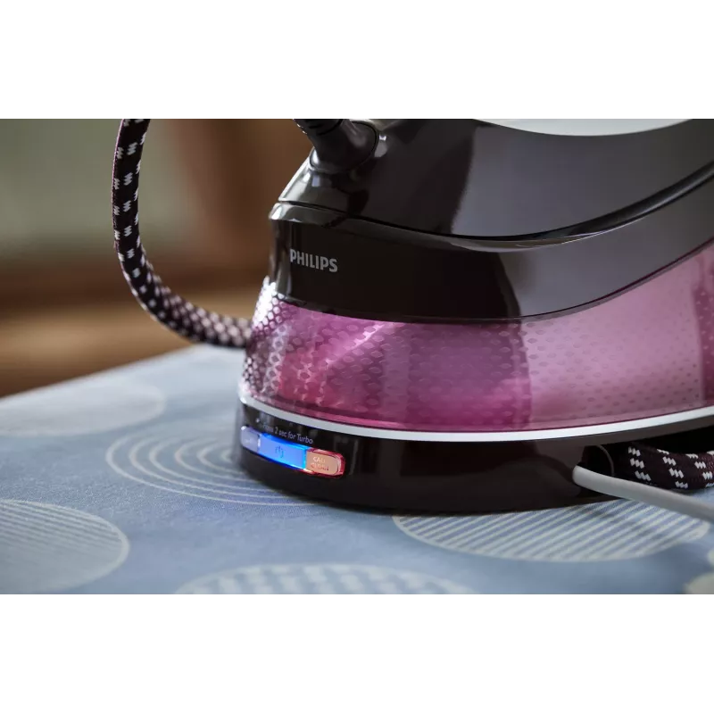 Philips GC7842/40 steam ironing station 2400 W 1.5 L SteamGlide Plus soleplate Purple, White