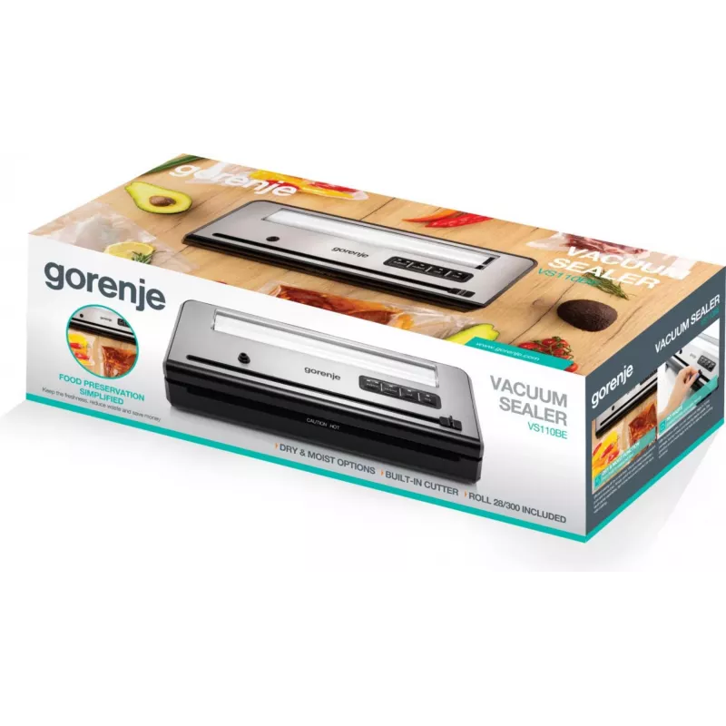 Gorenje VS110BE vacuum sealer 750 mbar Stainless steel