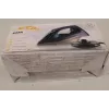 Steam iron ETA Kiara ETA127690000, ceramic soleplate, 2200 W, 220 ml water tank, 40 g/min continuous steam, 90 g/min boost, black