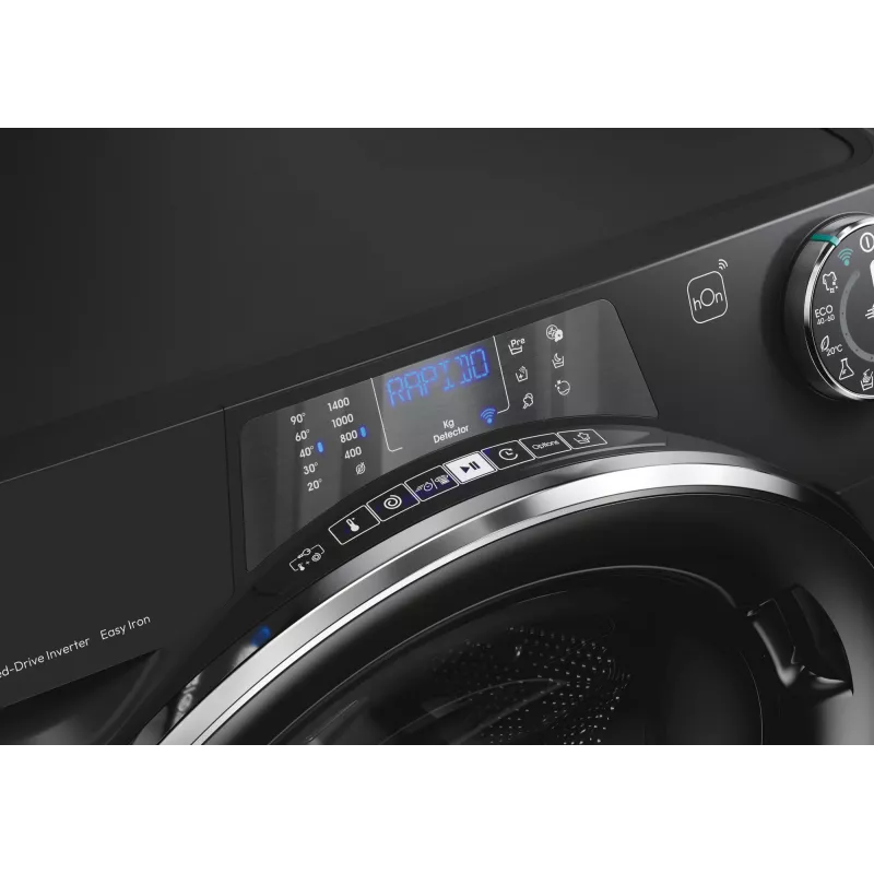 Candy RapidÓ PRO RP 496BWMBCB/1-S washing machine Front-load 9 kg 1400 RPM Black