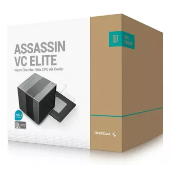 CPU Air Cooler DeepCool ASSASSIN VC ELITE, 120/140 mm fans, FDB, 147×144×164 mm, Black
