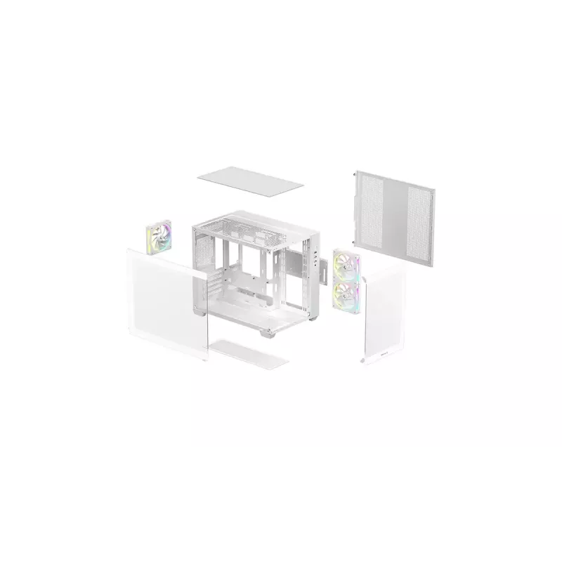 PC case DeepCool CG330 3F White — Mid-tower ATX chassis, white