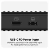 SSD enclosure Hyper HD2500GL for M.2 PCIe SSD (USB4 Gen4, USB‑C) Black
