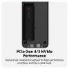 SSD enclosure Hyper HD2500GL for M.2 PCIe SSD (USB4 Gen4, USB‑C) Black