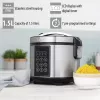 Multicooker Tristar RK-6132 — 1.5 L, 500 W, 7 auto programs, LCD, stainless steel/black