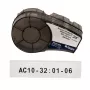 Self-adhesive continuous printer label Brady M21-750-414 — 1.9 cm height, black on white