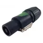 4‑Pole speakON cable connector EQUIP 4‑pole female, black, 22.5×22.5 mm, 30 g