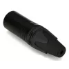 3‑Pole Male XLR Cable Connector EQUIP 147930, Black, 3‑pin, 19×19 mm, 28.8 g