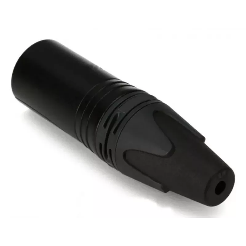 3‑Pole Male XLR Cable Connector EQUIP 147930, Black, 3‑pin, 19×19 mm, 28.8 g