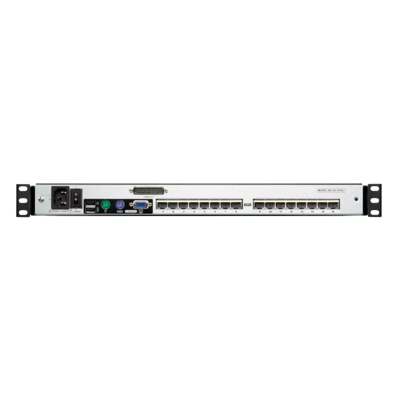 ATEN KL1516AN rack console 48.3 cm (19 inch) 1280 x 1024 pixels Metal Black 1U