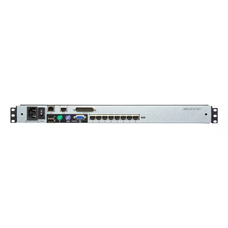 ATEN KL1508AIM rack console 43.2 cm (17 inch) 1280 x 1024 pixels Metal Black 1U