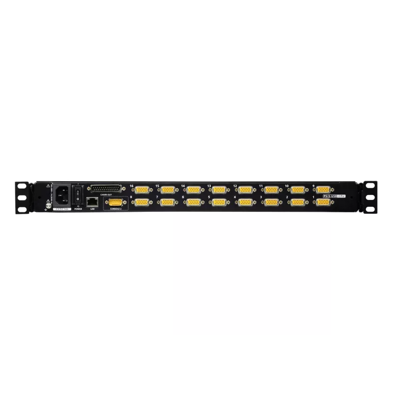 ATEN CL5716IN rack console 48.3 cm (19 inch) 1280 x 1024 pixels Metal, Plastic Black 1U