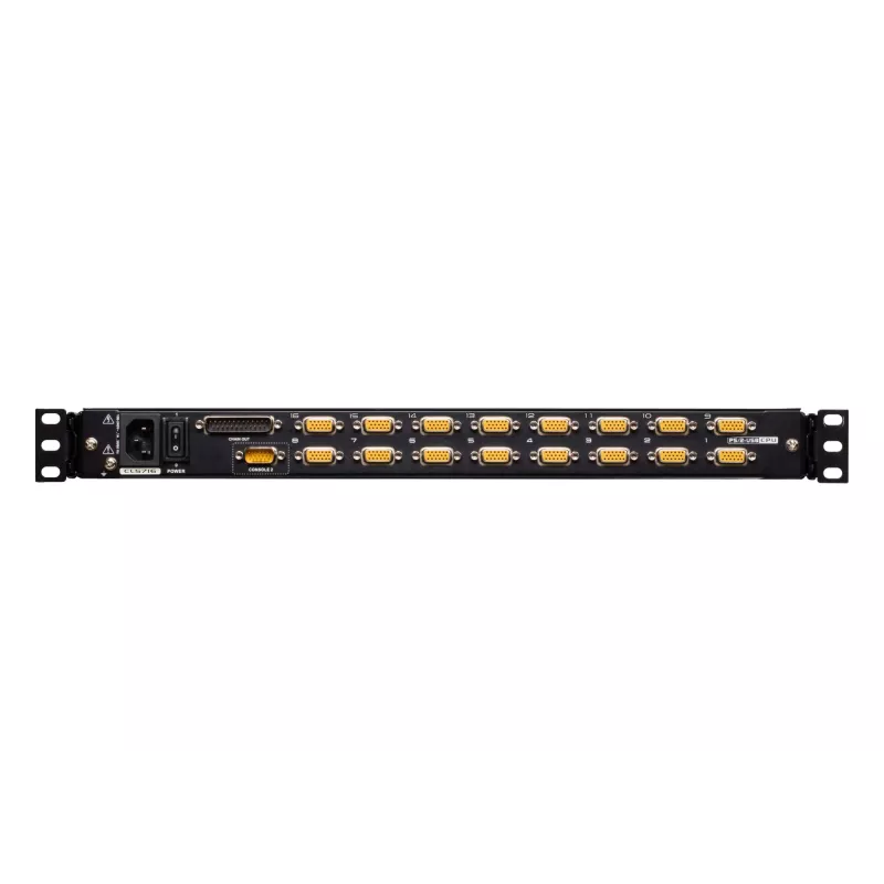 ATEN CL5716N rack console 48.3 cm (19 inch) 1280 x 1024 pixels Metal, Plastic Black 1U