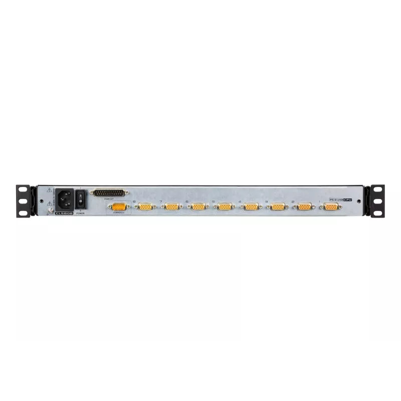 ATEN CL5808N rack console 48.3 cm (19 inch) 1280 x 1024 pixels Metal, Plastic Black 1U