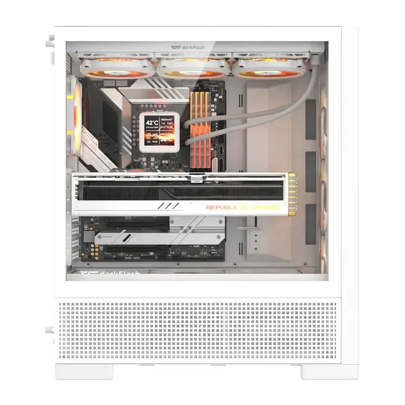 Computer case Darkflash AIRNOVA (white) with 3 preinstalled fans