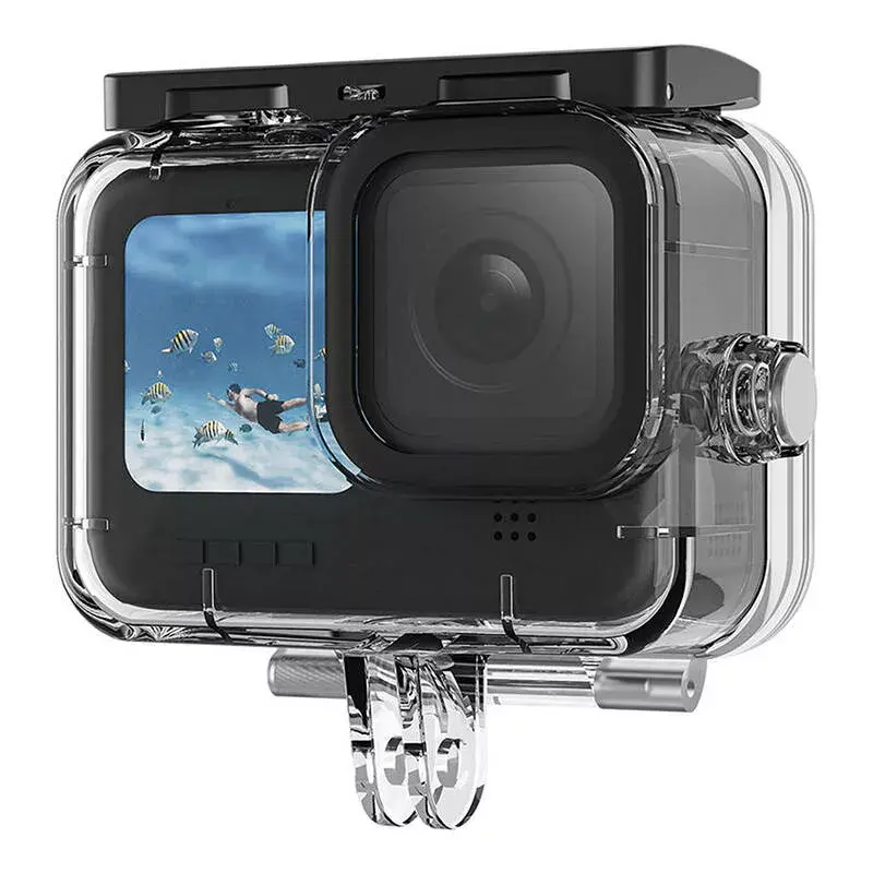 Protective case combo Telesin for GoPro Hero 12/11/10/9 – hard shell and silicone cover set