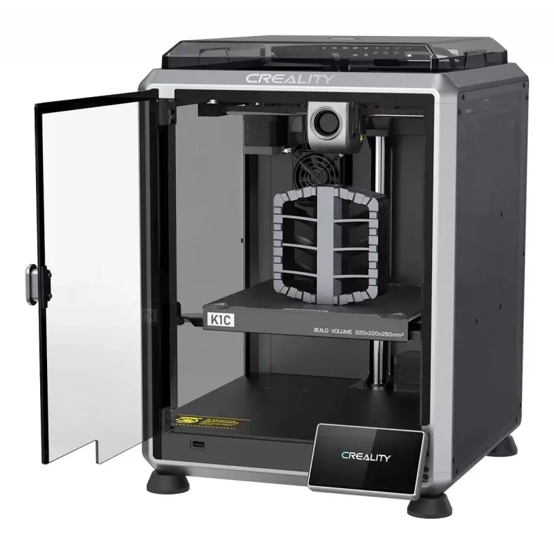 3D Printer Creality K1C FDM Wi‑Fi — PLA/ABS/ASA/PETG/TPU, Layer 0.1–0.35 mm, 4.3 inch Touchscreen, 100–240V