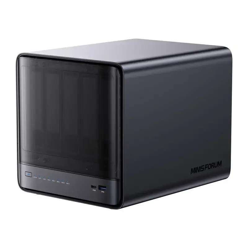 Mini-PC Minis Forum NAS N5 Pro AMD Ryzen AI 9 HX Pro 370, 32GB RAM, 128GB storage